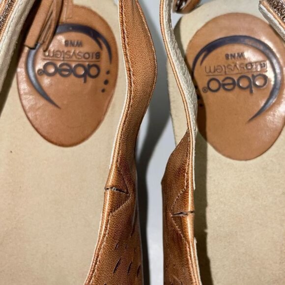 ABEO Berrie Metatarsal  Sandal Block Heel Perforated Leather‎ Slingback Size 8 - Picture 7 of 10